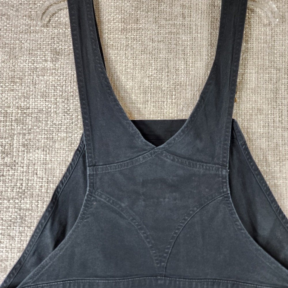Carhartt Shortall Womens XL Black Rugged Flex Canvas Bib Relaxed Fit BS6197-W - Picture 9 of 13